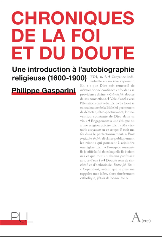 Ph. Gasparini, Chroniques de la foi et du doute