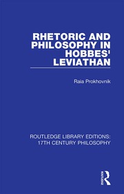R. Prokhovnik. Rhetoric and Philosophy in Hobbes' Leviathan