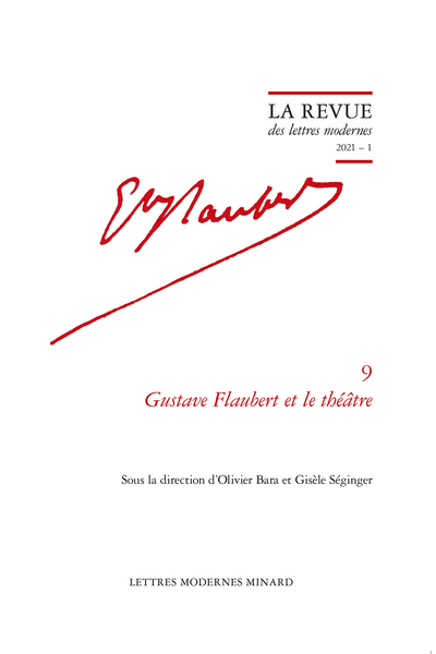 Gustave Flaubert et le théâtre, 2021 – 1