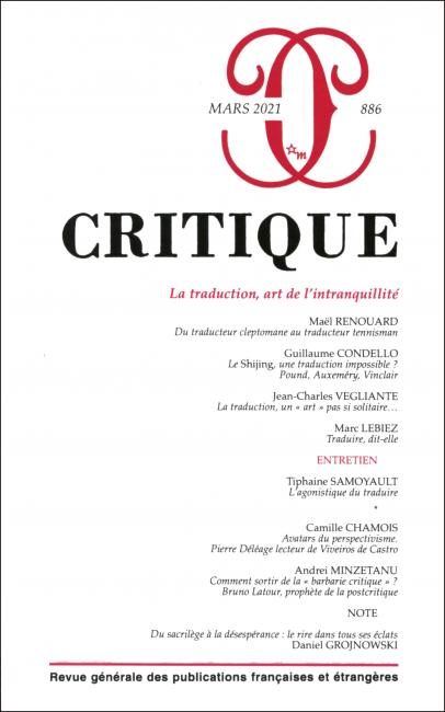 Critique, n° 886 :