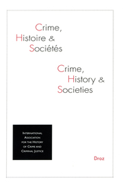 Crime, Histoire et Sociétés, 2020-2