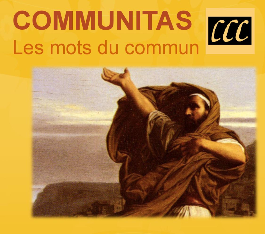 R. Astruc (dir.), COMMUNITAS. Les mots du commun et de la Communauté (préf. J.-L. Nancy, avec une contribution originale d'A. Volodine)