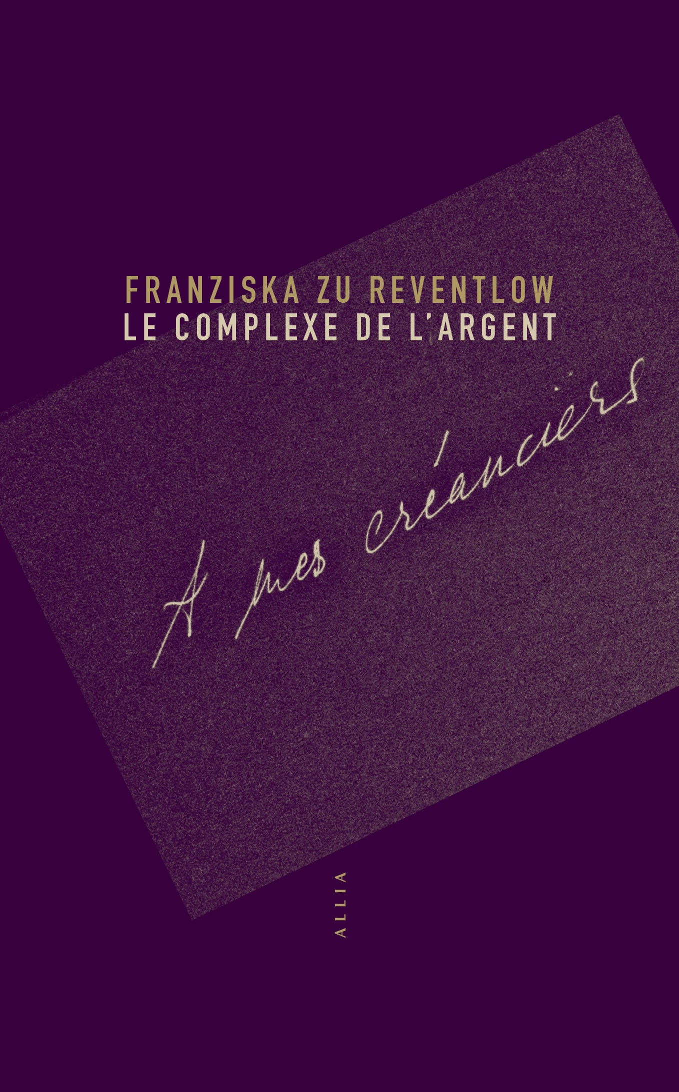 F. zu Reventlow, Le Complexe de l’argent