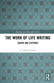 G. T. Couser. The Work of Life Writing. Essays and Lectures