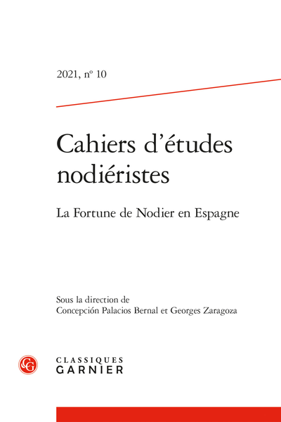 Cahiers d'études nodiéristes, n° 10:
