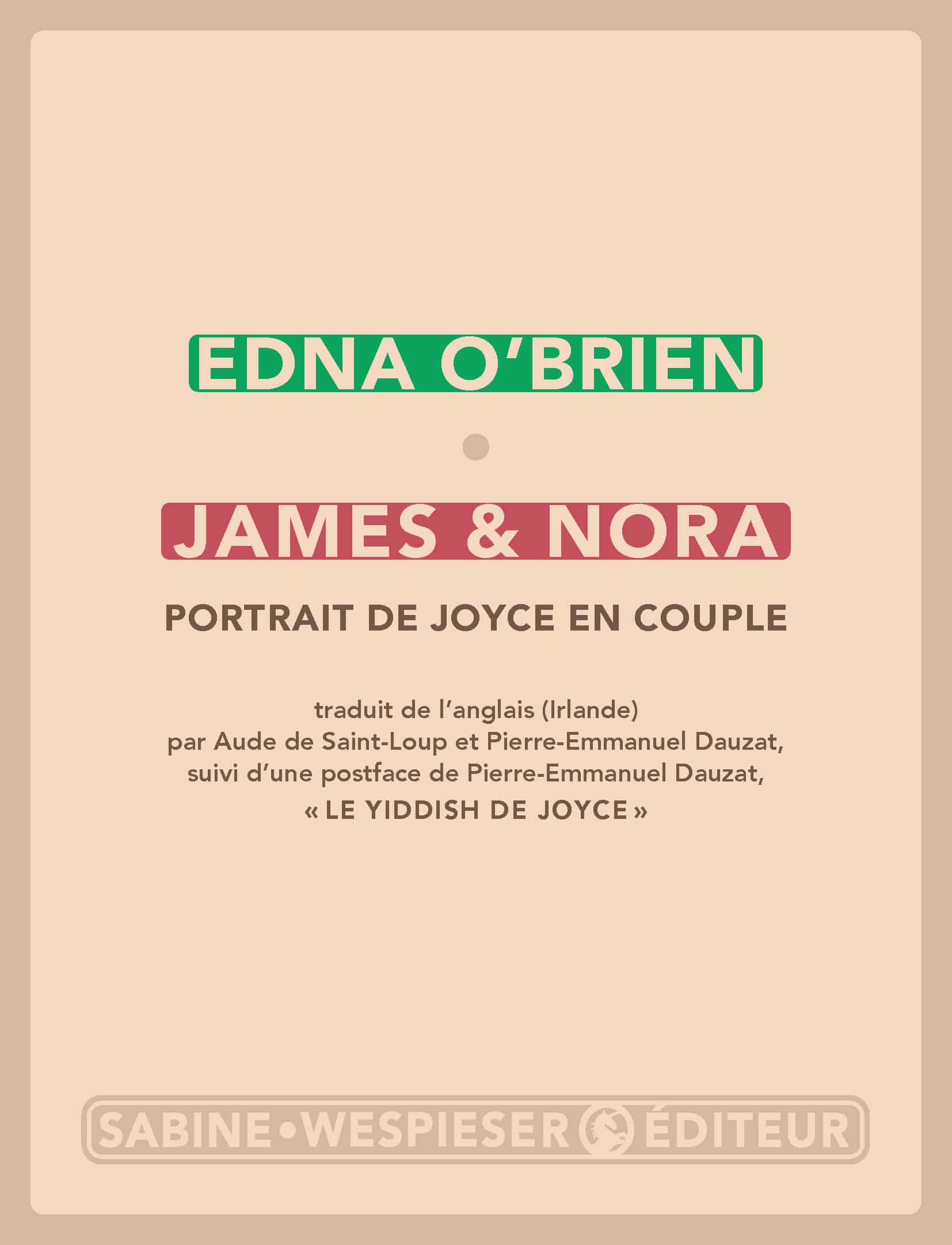 E. O'Brien, James et Nora