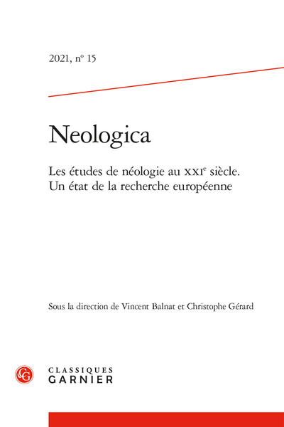 Neologica, n° 15 : 