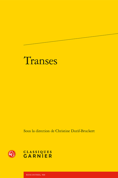 Ch. Durif-Bruckert (dir.), Transes