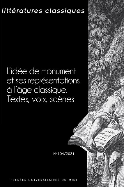Littératures classiques, n° 104 :