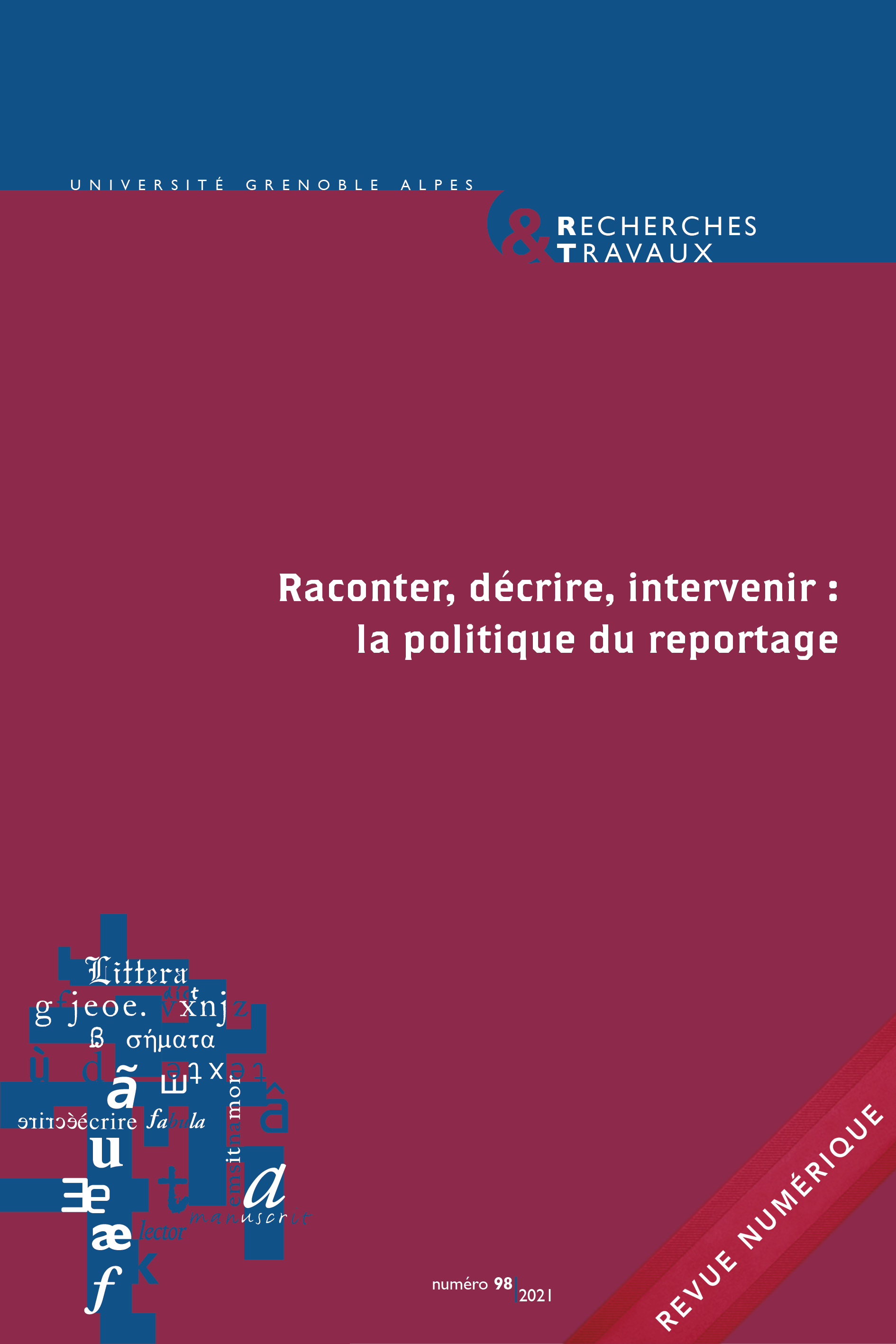 Recherches & travaux, n°98 / 2021 :