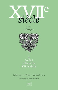 Dix-septième Siècle, n° 292, 2021/3: 