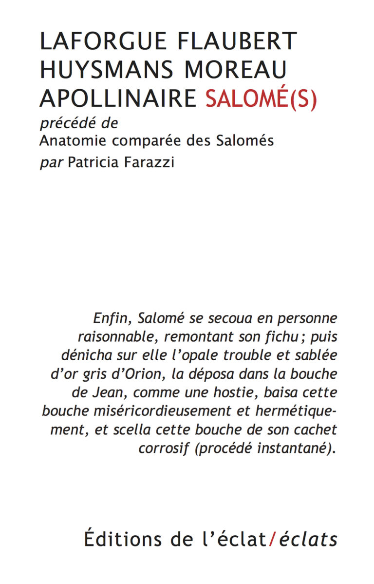 M. Valensi (éd.), Salomé(s) (postface de M. Farazzi)