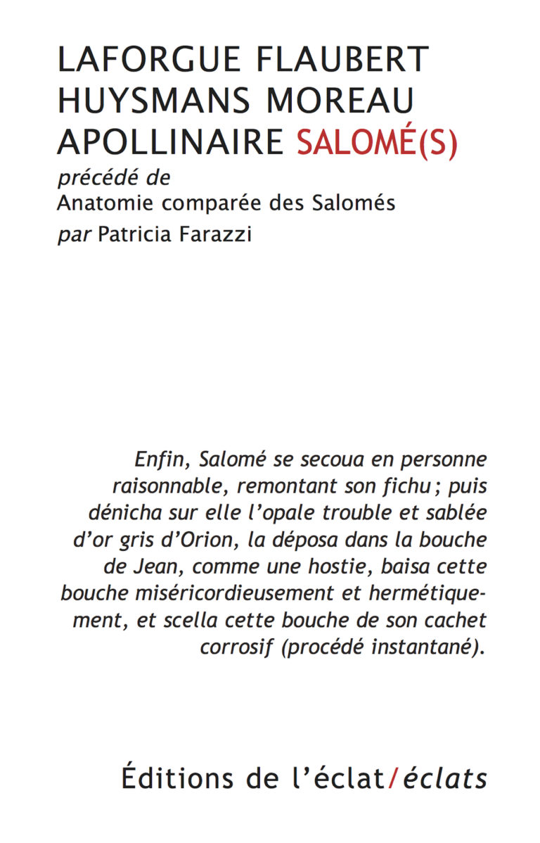 M. Valensi (éd.), Salomé(s) (postface de M. Farazzi)