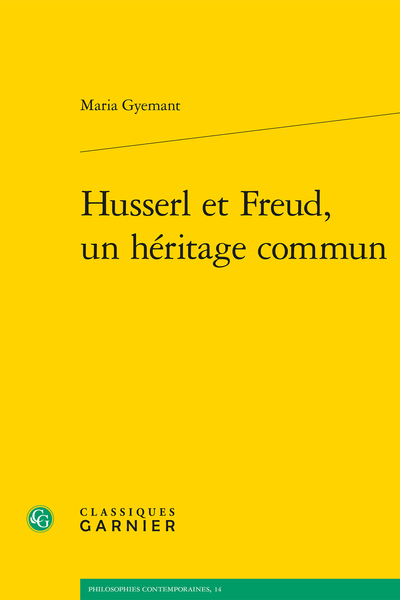 M. Gyemant, Husserl et Freud, un héritage commun, Natalie Depraz (préf.)
