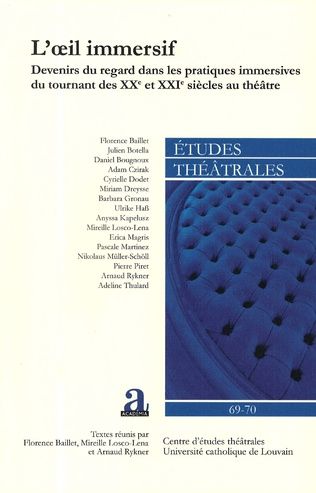 Etudes théâtrales, n°69-70 :