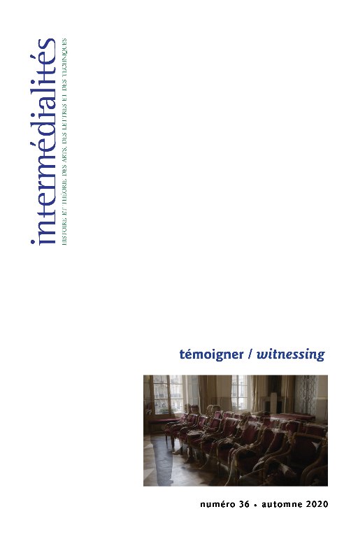 Intermédialités, n° 36 : 