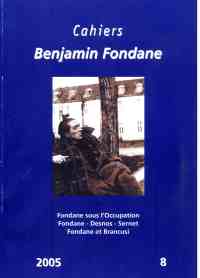 Cahiers Benjamin Fondane, no 8