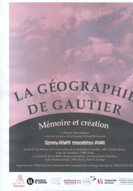 La géographie de Gautier. Mémoire et création