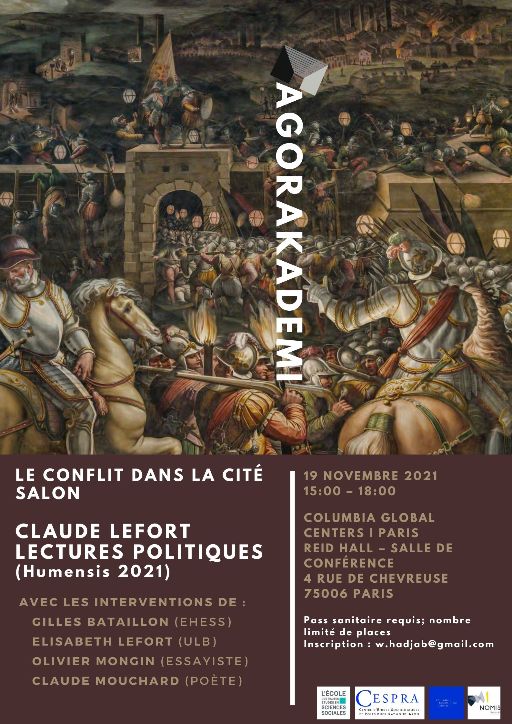 Le conflit dans la cité/Salon : Claude Lefort, Lectures politiques (Humensis, 2021)