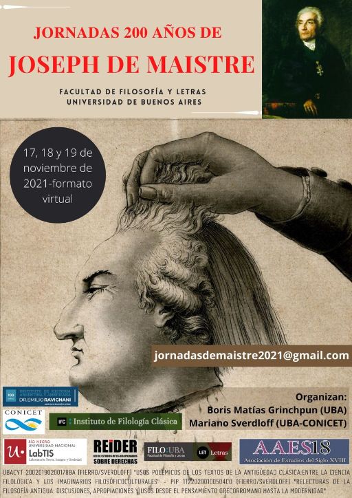 Jornadas 200 años de Joseph de Maistre (on line)