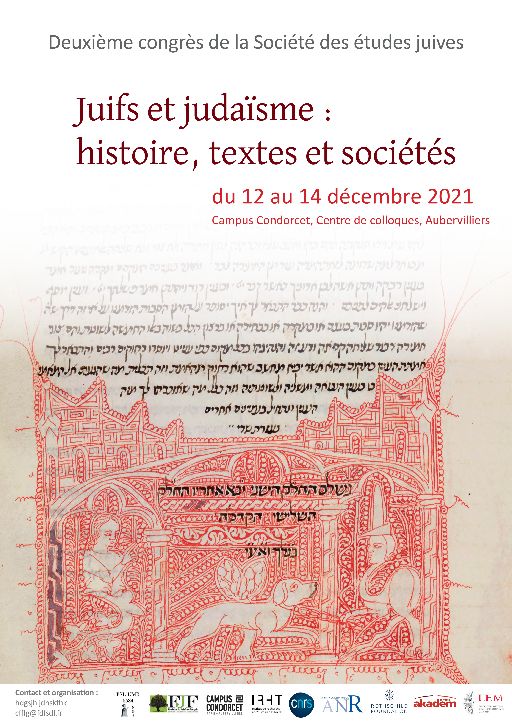 Juifs et judaïsme : Histoire, textes et sociétés (Campus Condorcet, Aubervilliers)