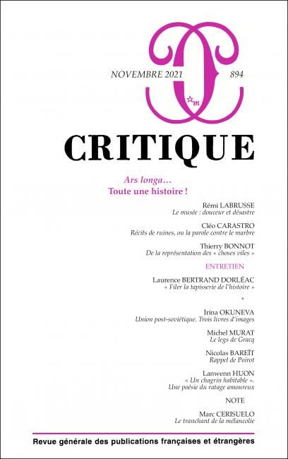 Critique, n° 894 :