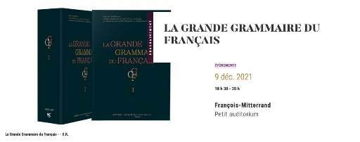 La Grande Grammaire du français à la BNF