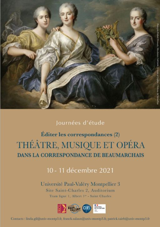Éditer les correspondances (2) : théâtre, musique et opéra dans la correspondance de Beaumarchais (Montpellier)