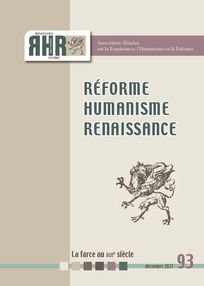 Réforme, humanisme, renaissance, n°93 