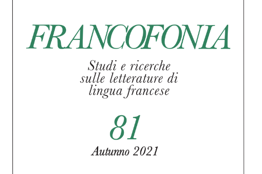 Francofonia, n°81 :
