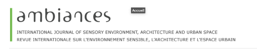 Ambiances n°7, 2021, vol.2 :