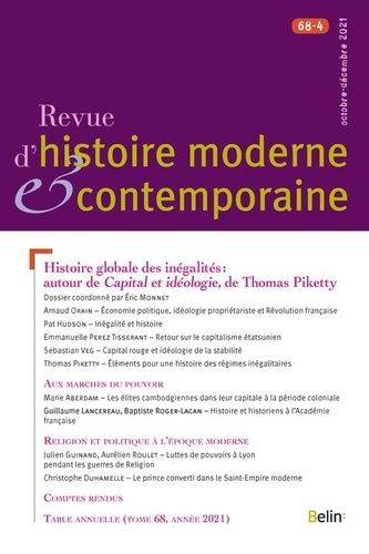 Histoire globale des inégalités : autour de Capital et idéologie, de Thomas Piketty