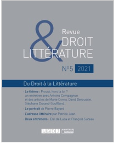 Dossier « Charles Péguy » de la Revue Droit & Littérature (n°7)