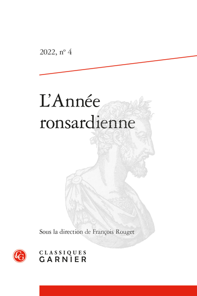 L'Année ronsardienne 2022, n° 4 varia (François Rouget, dir.)