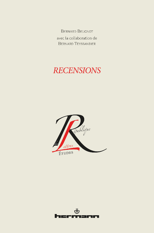 Bernard Beugnot et Bernard Teyssandier, Recensions