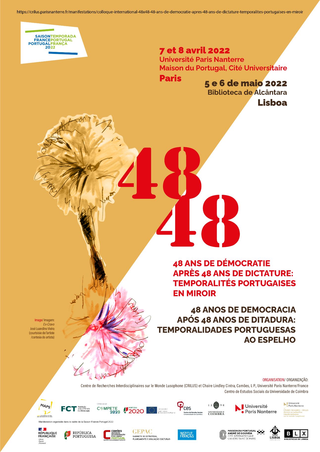 48 X 48 / 48 ans de démocratie après 48 ans de dictature. Temporalités portugaises en miroir (Nanterre & Paris)