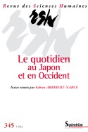 Revue des Sciences Humaines, n° 345/janvier-mars 2022 :