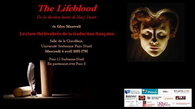 Ecrire pour le théâtre, traduire pour le théâtre : The Lifeblood de Glyn Maxwell