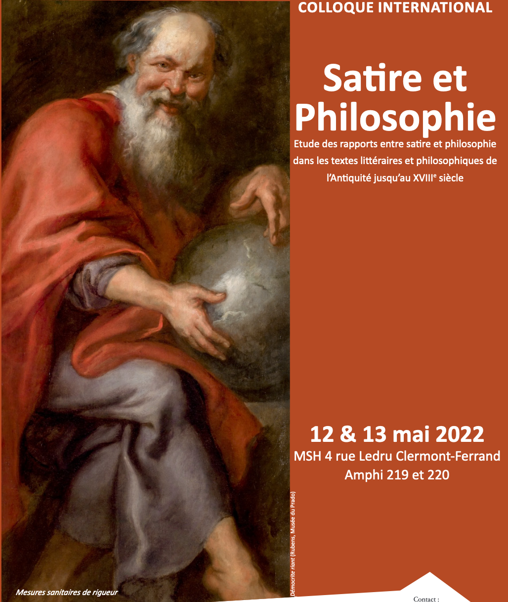 Satire & philosophie. Étude des rapports entre satire et philosophie dans les textes littéraires et philosophiques de l’Antiquité jusqu’au XVIIIe siècle