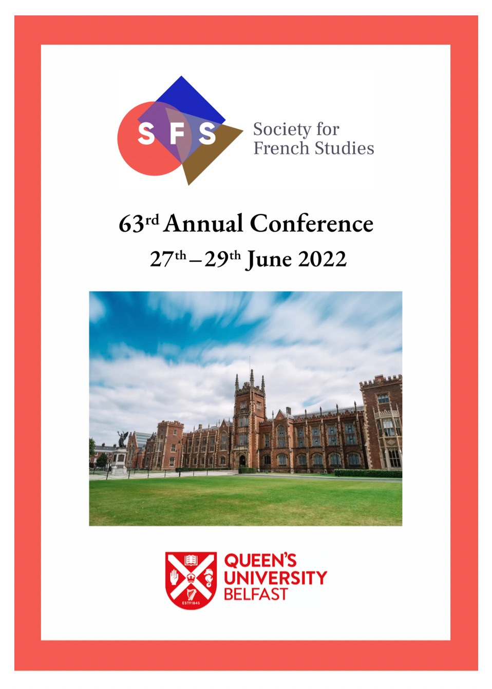 63rd Annual Conference of the Society for French Studies (Queen’s University Belfast)