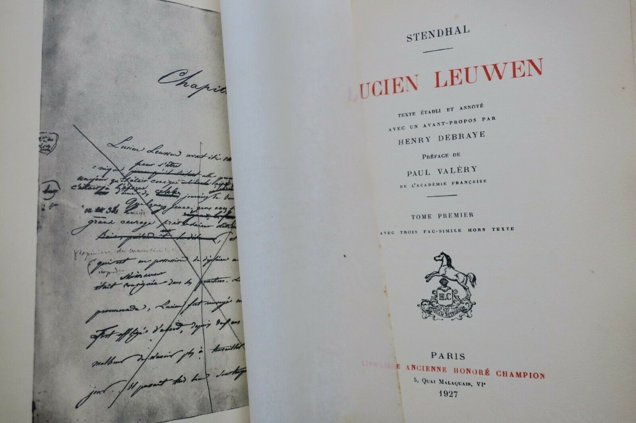 Le romancier d'un poète (Stendhal par Valéry)