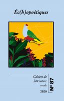 Cahiers de littérature orale, n°87, 2020 :