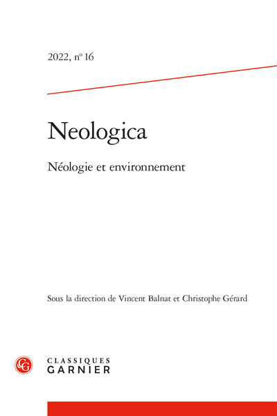 Neologica, n° 16 : 