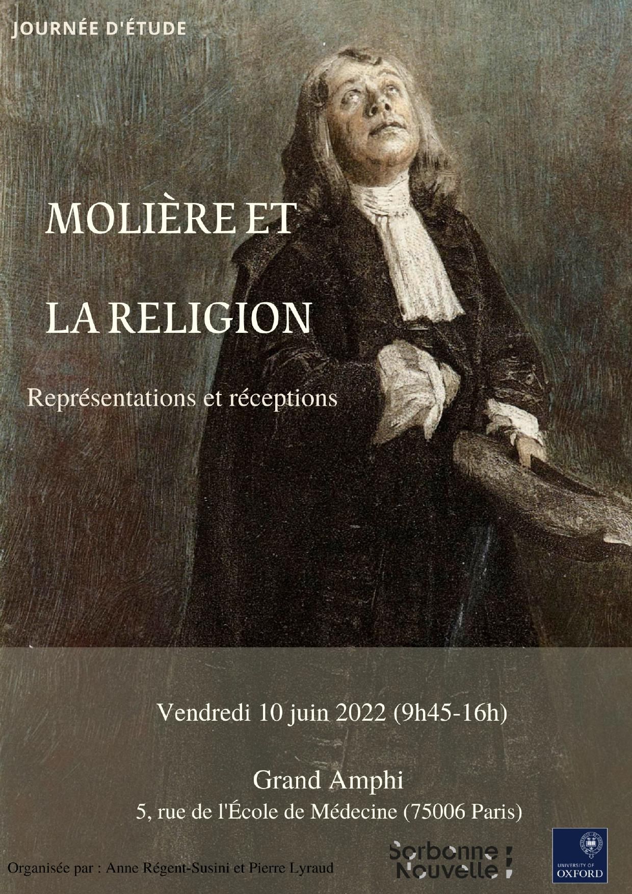 Molière et la religion. Représentations et réceptions (Paris 6e, Société des Amis de Bossuet)