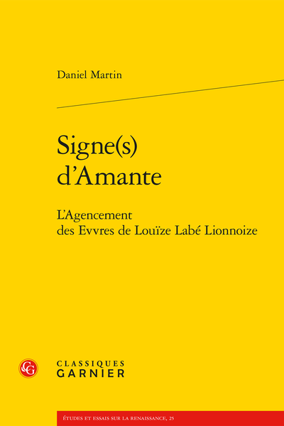 D. Martin, Signe(s) d’Amante
