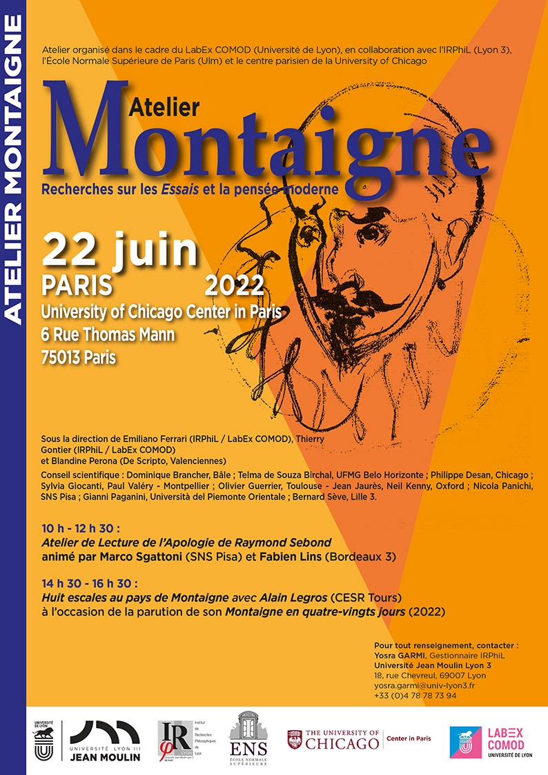 Atelier Montaigne : recherches sur les Essais et la pensée moderne (Univ. Chicago à Paris)