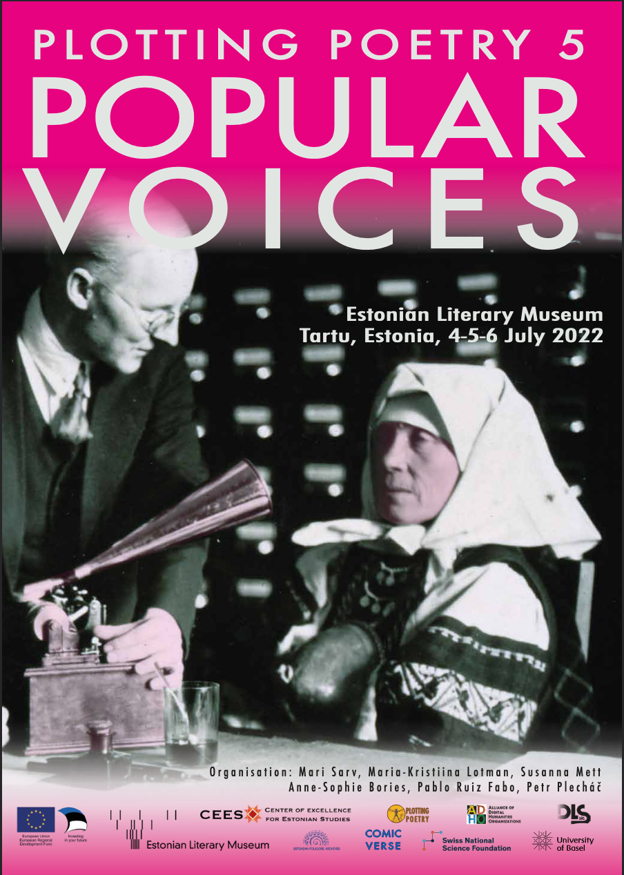 Plotting Poetry 5 : Popular voices