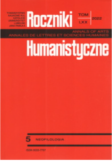 Roczniki Humanistyczne 5, 2022 : Les Conteurs du Nouveau Décaméron