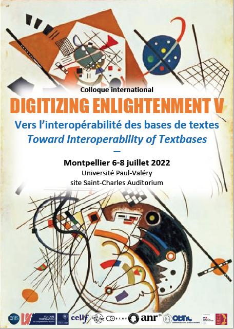Vers l’interopérabilité des bases de textes (Digitizing Enlightenment V, Montpellier)