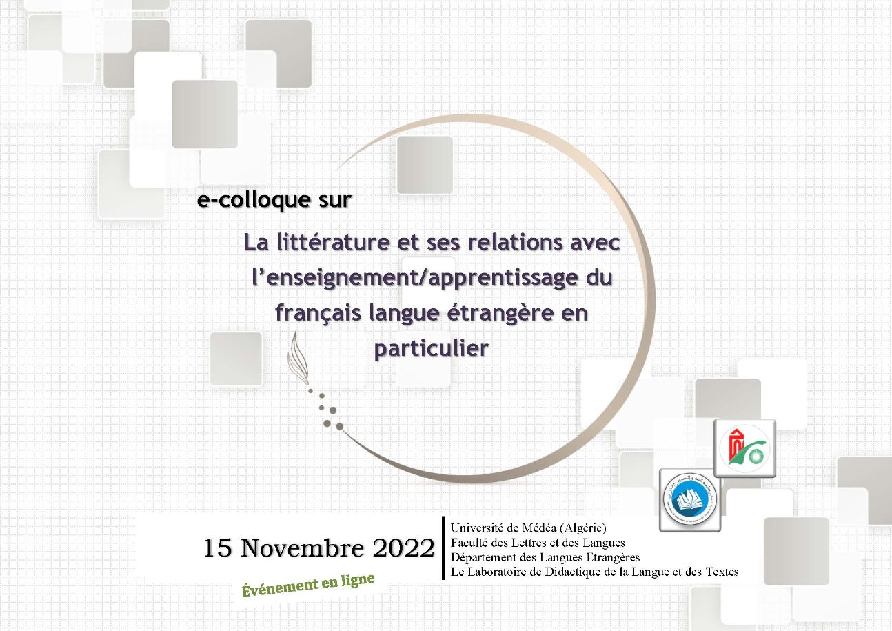 De la littérature dans toutes ses dimensions ou presque : expérience lectorale, expérience scripturale, savoir (sur) et enseignement/apprentissage (Médéa, Algérie)